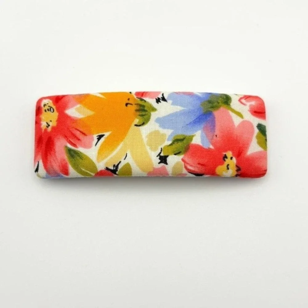 Vintage‎ 90s Floral Cloth Covered Hair 4
